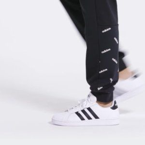 adidas women’s grand court white black sneakers